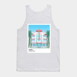 Miami, Florida - South Beach Art Deco Tank Top